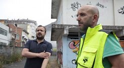 Cu��a vio de primera mano las posibilidades del recinto con el capataz de Obras, Ram�n Galego. 