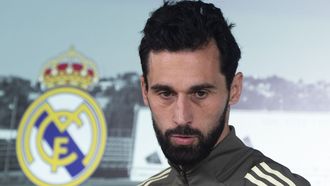 Arbeloa, durante su comparecencia antes del partido del Real Madrid contra el Levante