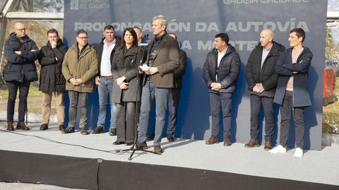 Presentaci�n de la obra de la prolongaci�n de la autov�a, el pasado 7 de enero