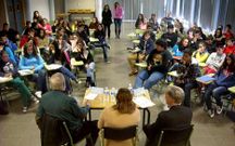 Casi 60 alumnos participaron en las charlas de los tres exdiputados.