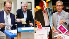 Los candidatos a rector de Santiago y Vigo llaman a una alta participaci�n