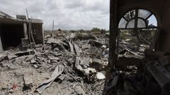 Un centro m�dico de Maashouq, en el L�bano, reducido a escombros por los ataques israel�es