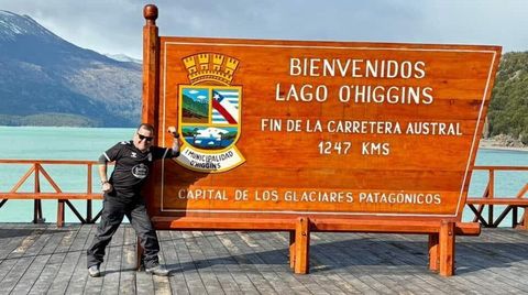 Carlos, peñista que apoya el Celta desde Chile.