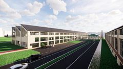 Infograf�a del proyecto de entrada a Oviedo por la f�brica de armas de la Vega propuesto por el bipartito