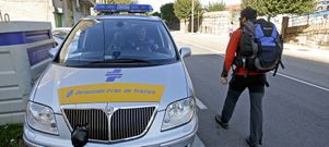 El �xito de la campa�a con el radar prestado por Tr�fico (en la imagen) ha llevado al Concello a plantearse la compra de uno. 