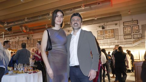 Laura Centoira y Carlos Cao, psicóloga y directivo del Celta.