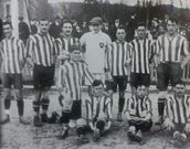 La alineaci�n del Athletic antes del partido ante el Vigo Sporting.