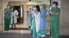 Personal del Virxe da Xunqueira agradece el aplauso sanitario