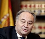 Juan Carlos Est�vez, ayer durante su visita a Lugo.
