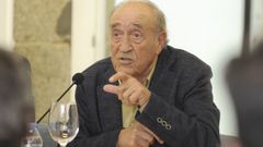 Carlos Mella, en una conferencia sobre Castelao