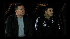 Cristbal y Fandio en el banquillo del Nuevo Pepico Amat.