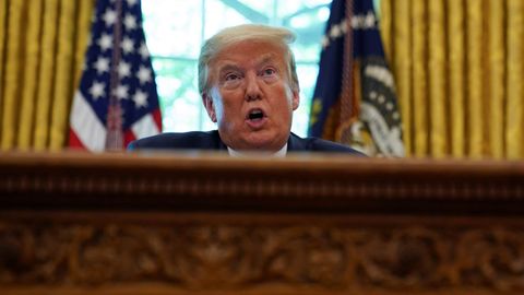 Donald Trump, el viernes en el despacho oval