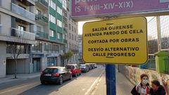 Los atascos que provocaron las obras en Pardo de Cela, en im�genes