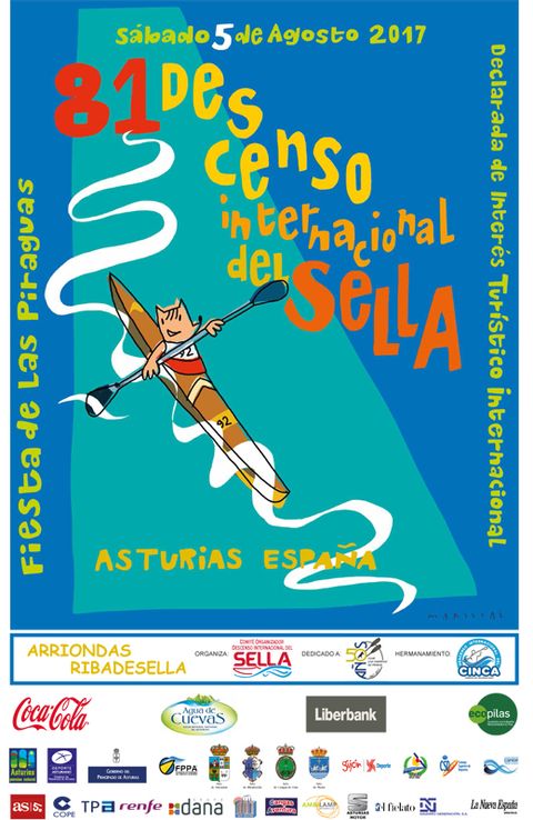Cartel del Descenso Internacional del Sella 2017.Cartel del Descenso Internacional del Sella 2017 