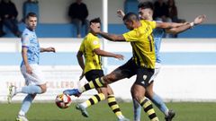 Lance del encuentro de la primera vuelta entre el Viveiro y el R�pido de Bouzas, en Cantarrana.