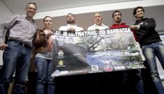 Eduardo Iglesias (director de carrera), Irene Maneiro (gerente Arousa Norte), Juan Luis Mart�nez (concejal de Ribeira), Daniel Grau (colaborador), Alejandro Gago (�ltimo ganador) y Lois Pachita (participante). 
