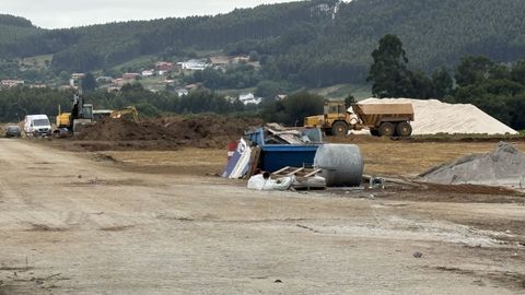 Maquinaria en Mandi&aacute; el pasado 10 de julio.
