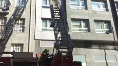 Incendio en Santiago.Incendio en un piso de la calle Maruxa Mallo de Santiago