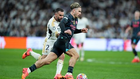 Jack Grealish.Jack Grealish con el Manchester City frente al Real Madrid