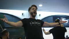 El bar�tono Borja Quiza, en la inauguraci�n de la escuela de artes El Laboratorio.