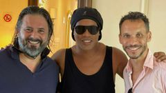 Fabio Cordella, Ronaldinho y Gustavo Almeida