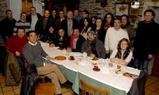 Los profesionales de la comunicaci�n de la Costa da Morte disfrutaron de una cena.