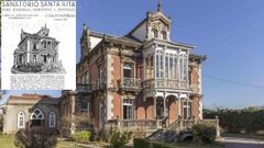 Antiguo Sanatorio Santa Rita, en Colloto, que ces� su actividad en los a�os 50 del siglo pasado.