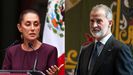 La presidenta electa de Mxico, Claudia Sheinbaum, y el rey Felipe VI