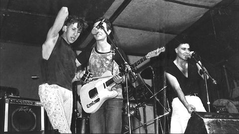 El grupo Semen Up en un concierto en Lugo en el a�o 1985