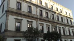 Hospital Asilo de Ribadeo, en foto de archivo