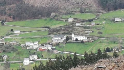 Vista de Conforto, en el municipio de A Pontenova