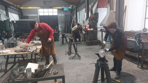 Curso de Artesana de Galicia en Obradoiros Cao el pasado fin de semana