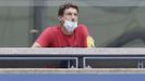 El tenista gijon�s Pablo Carre�o, hoy, en las gradas del US Open