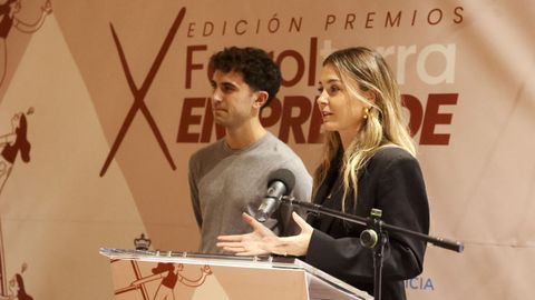 Alberto y Malena Mart�nez, tercera generaci�n de O Parrulo, ganaron el premio Joven Empresario