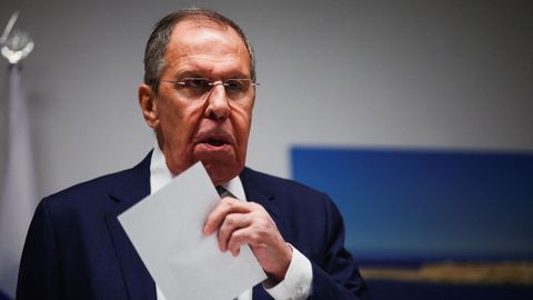 El ministro de Exteriores de Rusia, Sergu�i Lavrov.