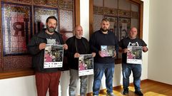 Guille Somoza, Nacho Carnota, Manolo Seijas e Ram�n Vidal durante a presentaci�n da Mostra de Curtas