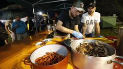 Fiesta anterior del churrasco y langostino en Portocelo