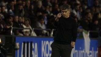 Antonio Hidalgo, durante el partido entre el Deportivo y el Granada.