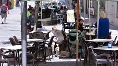 Una terraza de Lugo, en una imagen de archivo