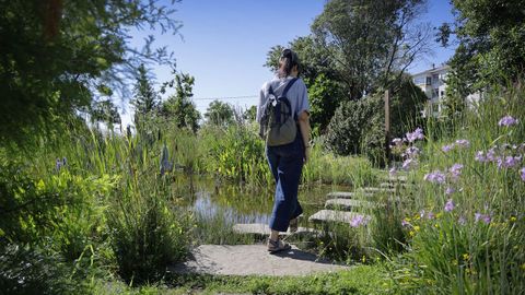 As� es el parque Rosal�a Mera de Oleiros
