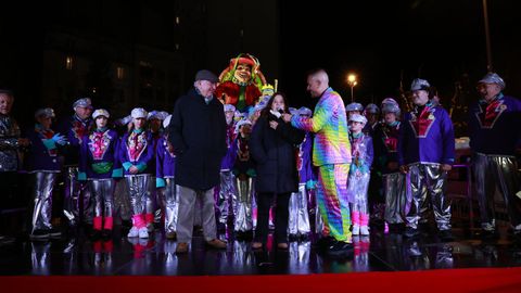 Entronizaci�n del dios Momo en A Coru�a