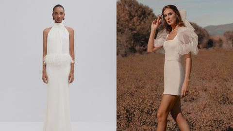 Para las novias más modernas los looks de Massimo Dutti y Lorena Formoso