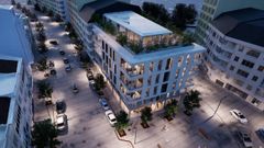 Recreacin del nuevo edificio proyectado por Nuvoo en la calle Alegre