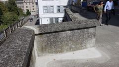 Este verano se hicieron peque�os arreglos en el muro