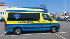 Una ambulancia estacionada este s�bado en las inmediaciones del lugar donde se activ� la alerta.