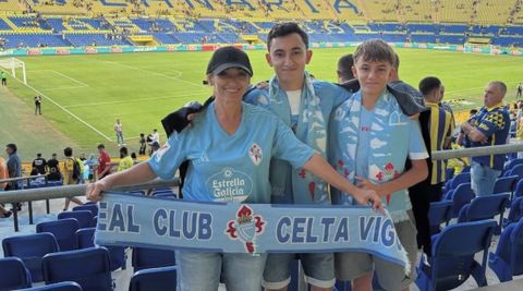 Javi Sotelo Canosa, aficionado del Celta que vive en Las Palmas.