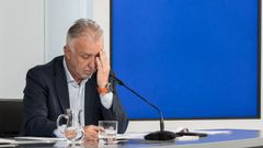 El ministro de Pol�tica Territorial �ngel V�ctor Torres tras la rueda de prensa posterior al Consejo de Ministros.
