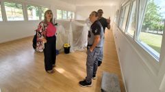 Visita a las instalaciones de la escuela de Xoane