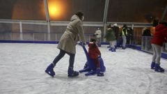 La pista de hielo de la Navidad de Ferrol, en una imagen de archivo.