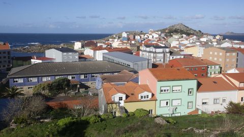 Imagen del casco urbano de Muxía.